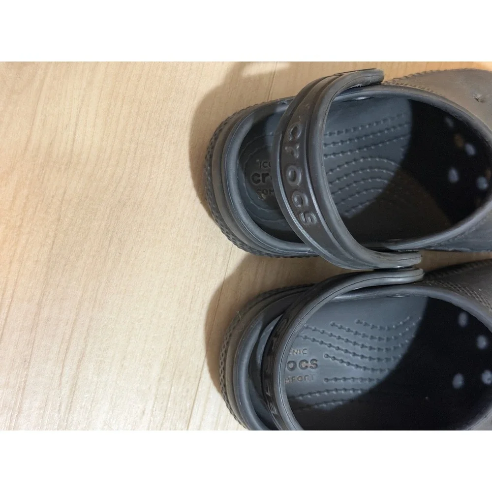 Crocs Classic Clogs Black 8 Toddler Boys Girls Slip On Water Shoes